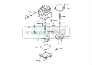 ZZR 250 (EU) drawing CARBURETOR PARTS