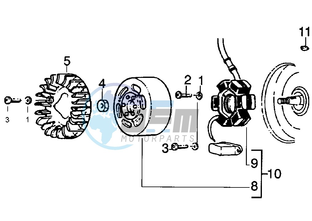 Flywheel magneto