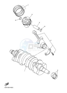 XJ6S ABS 600 (36D6) drawing CRANKSHAFT & PISTON