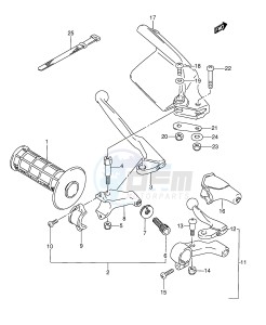 DR350 (E3) drawing LEFT KNUCKLE COVER