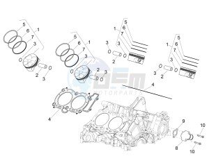 RSV4 1100 RACING FACTORY E4 ABS (NAFTA) drawing Cylinder - Piston