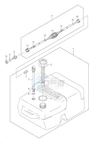 DF 9.9 drawing Opt: Fuel Tank