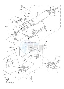 XVS950CU XVS950R ABS XV950 R-SPEC (2DXL) drawing EXHAUST