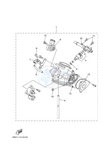 YFM700FWAD YFM700PF GRIZZLY 700 EPS (B383) drawing THROTTLE BODY ASSY 1