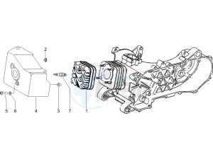 NRG 50 power DT drawing Cylinder head cover