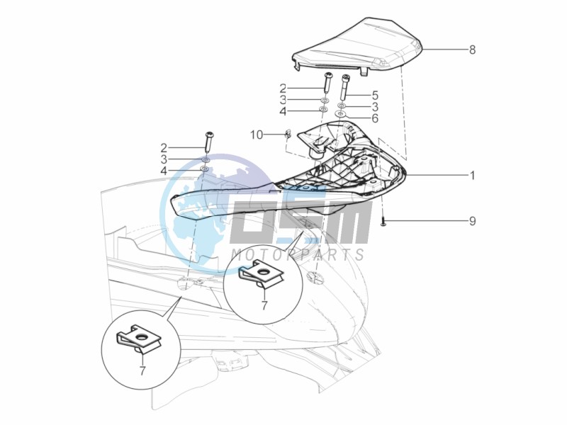 Rear luggage rack