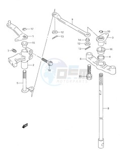 DF 90 drawing Clutch Shaft (S/N 372296 & Older)