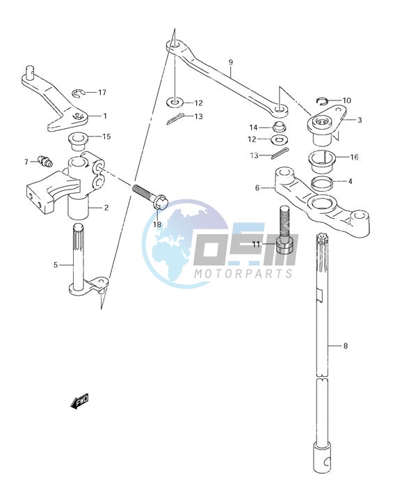 Clutch Shaft (S/N 372296 & Older)