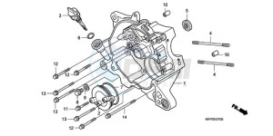 SCV100F9 Australia - (U) drawing RIGHT CRANKCASE