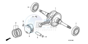 PES125R9 UK - (E / MKH STC) drawing CRANKSHAFT/PISTON