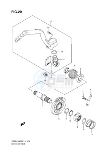 RM-Z 450 drawing KICKSTARTER (K8-L0)