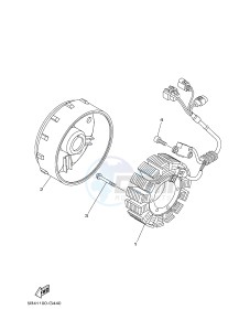 YXM700E YXM70VPXG VIKING EPS (B423) drawing GENERATOR