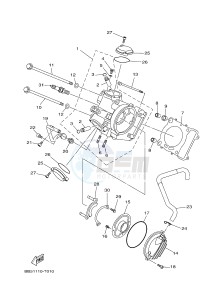 YFM450FWBD KODIAK 450 EPS (BB5A) drawing CYLINDER HEAD