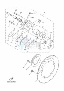 TRACER 700 MTT690-A (B0K2) drawing REAR BRAKE CALIPER