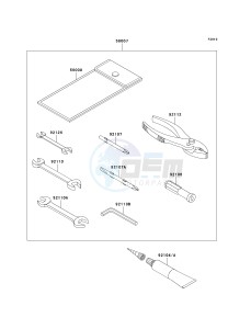 VN 1700 E [VULCAN 1700 CLASSIC] (9G-9FA) E9FA drawing OWNERS TOOLS