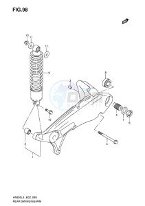 AN650 drawing REAR SWINGING ARM