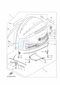 LF250XCA-2018 drawing FAIRING-UPPER