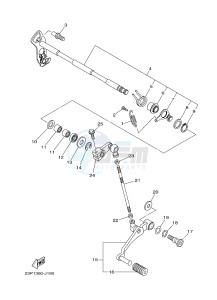 XT1200ZE SUPER TENERE ABS (2KBC) drawing SHIFT SHAFT