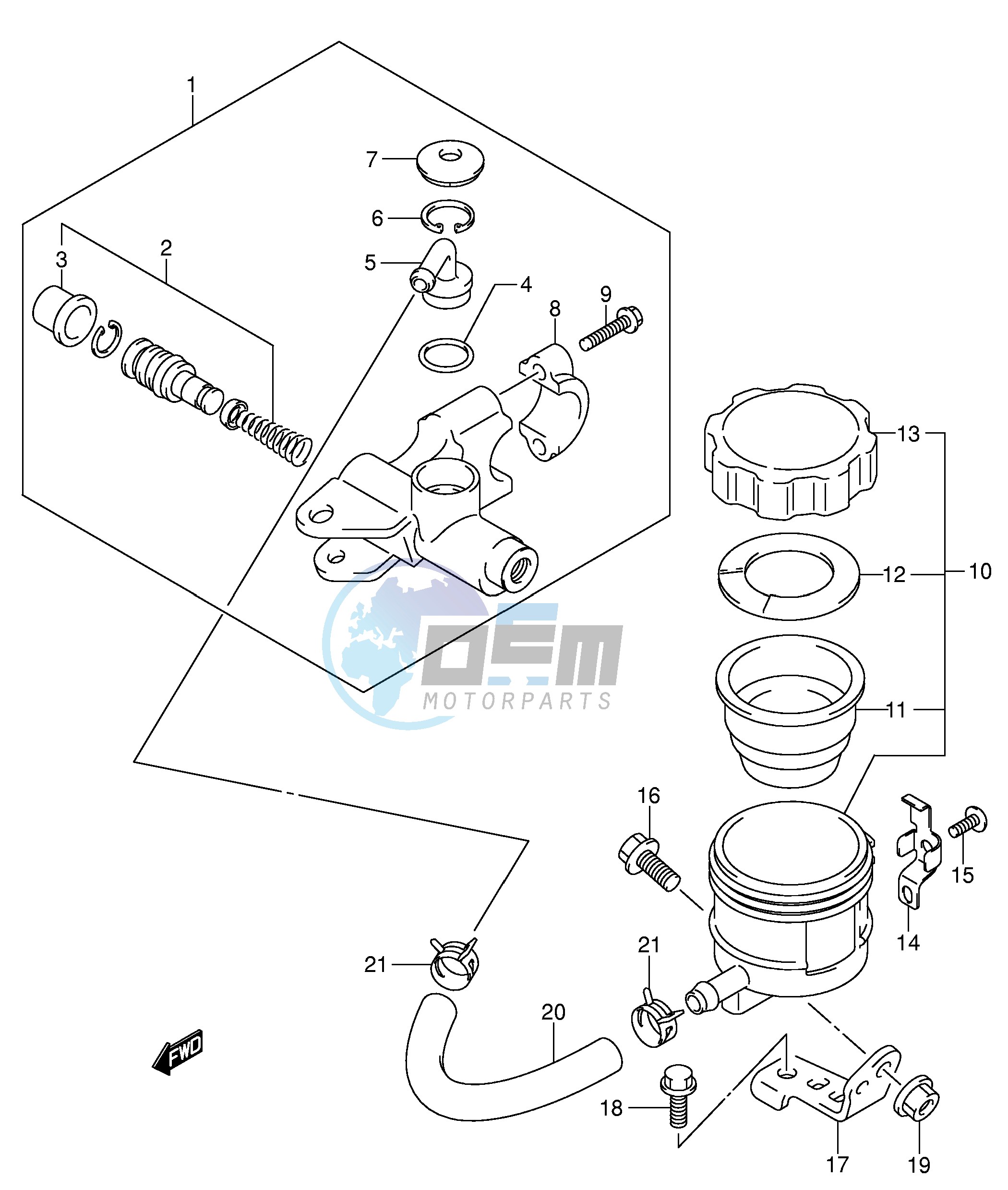 FRONT MASTER CYLINDER