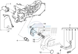 Typhoon 125 drawing Starting motor-starter lever