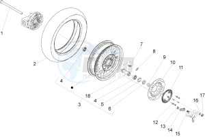 V9 Roamer 850 (EMEA) drawing Rear wheel