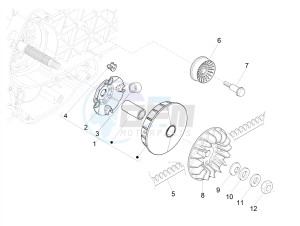 MP3 500 MAXI SPORT BUSINESS ADVANCED E4 ABS (EMEA) drawing Driving pulley