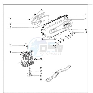 FIGHT 3 4T LE MANS drawing CRANKCASE COVER