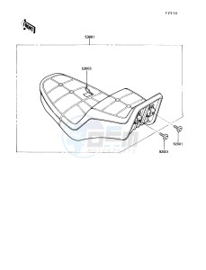 VN750 A [VULCAN 750] (A6-A9) [VULCAN 750] drawing SEAT