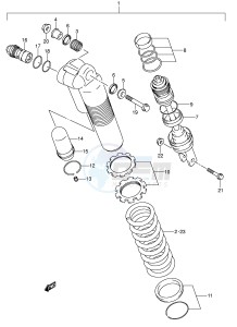 RM125 (E3-E28) drawing REAR SHOCK ABSORBER (MODEL K5)