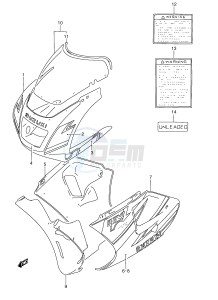 RGV250 (E24) drawing COWLING  BODY (MODEL N L99)