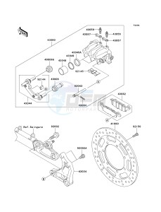 VN 1600 G [VULCAN 1600 NOMAD] (6F) G6F drawing REAR BRAKE