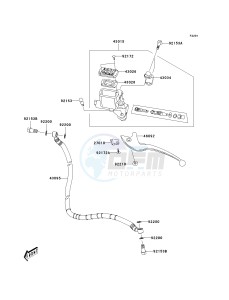 KSF 90 A [KFX90] (A7F-A9S) A7F drawing FRONT MASTER CYLINDER