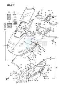 GSX1100 (E2) drawing COWLING (MODEL R)