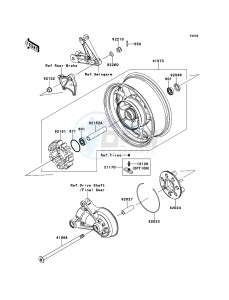 1400GTR ZG1400A8F FR GB XX (EU ME A(FRICA) drawing Rear Hub