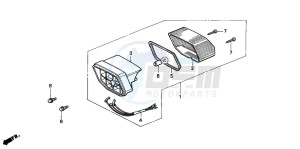 CRM50R drawing TAILLIGHT