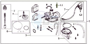 JET ONE 50 drawing CARBURATOR