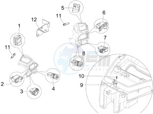 MP3 500 (USA) drawing Selectors - Switches - Buttons