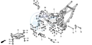 NX125 drawing FRAME BODY