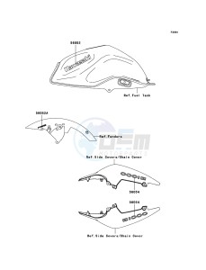 Z1000_ABS ZR1000C7F FR GB XX (EU ME A(FRICA) drawing Decals(Black)(Blue)