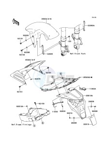 Z1000 ZR1000-A3H FR GB XX (EU ME A(FRICA) drawing Fenders