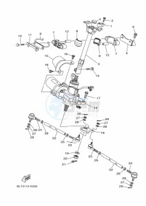 YFM700FWBD KODIAK 700 EPS (BGFN) drawing STEERING