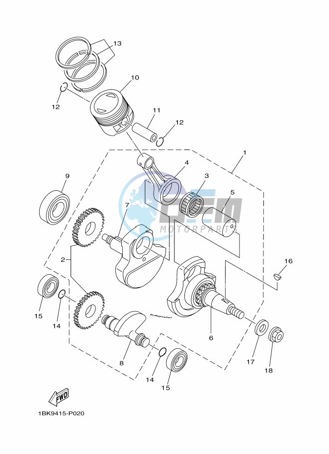 CRANKSHAFT & PISTON