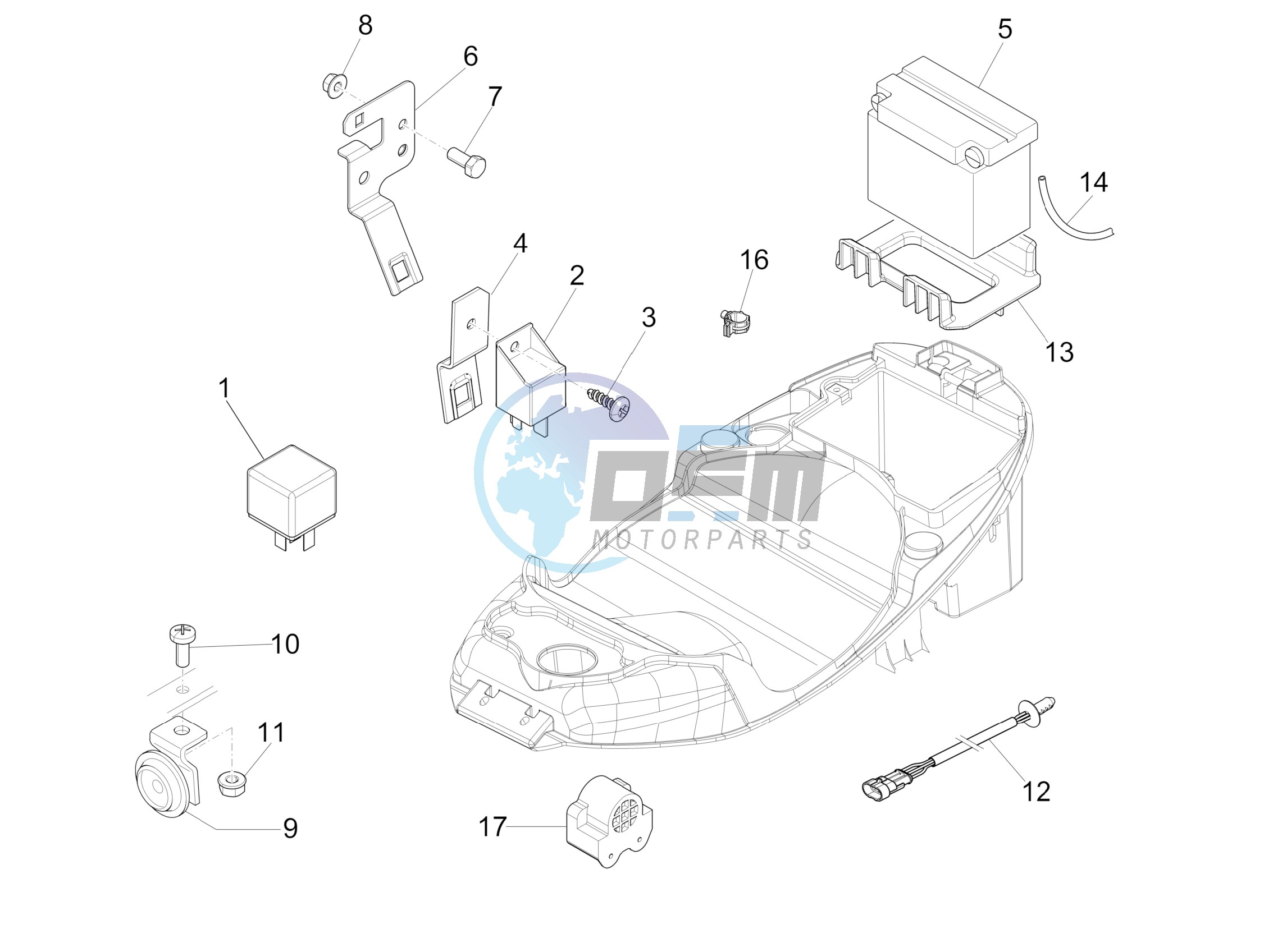 Remote control switches - Battery - Horn