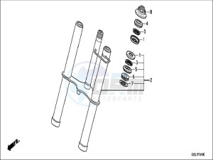 CRF50FH Europe Direct - (ED) drawing FRONT FORK