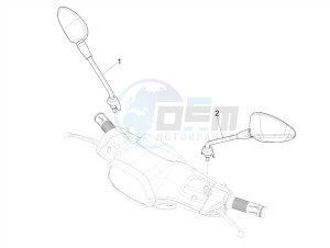 SXL 125 4T 3V drawing Driving mirror/s