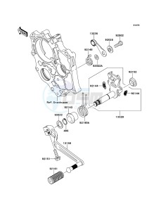 ER-6n ER650A7F GB XX (EU ME A(FRICA) drawing Gear Change Mechanism