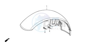 VT600CD2 drawing FRONT FENDER