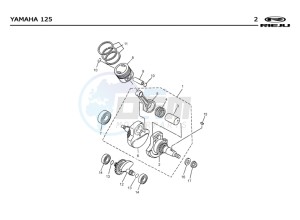 RS2-125-NACKED-PRO-GREY drawing PISTON - CRANKSHAFT  Yamaha 125 4T EURO2