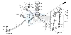 CBF600NA drawing REAR BRAKE MASTER CYLINDER (CBF600SA/NA)