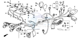 CB600F2 HORNET S drawing WIRE HARNESS (CB600F3/4/5/6)